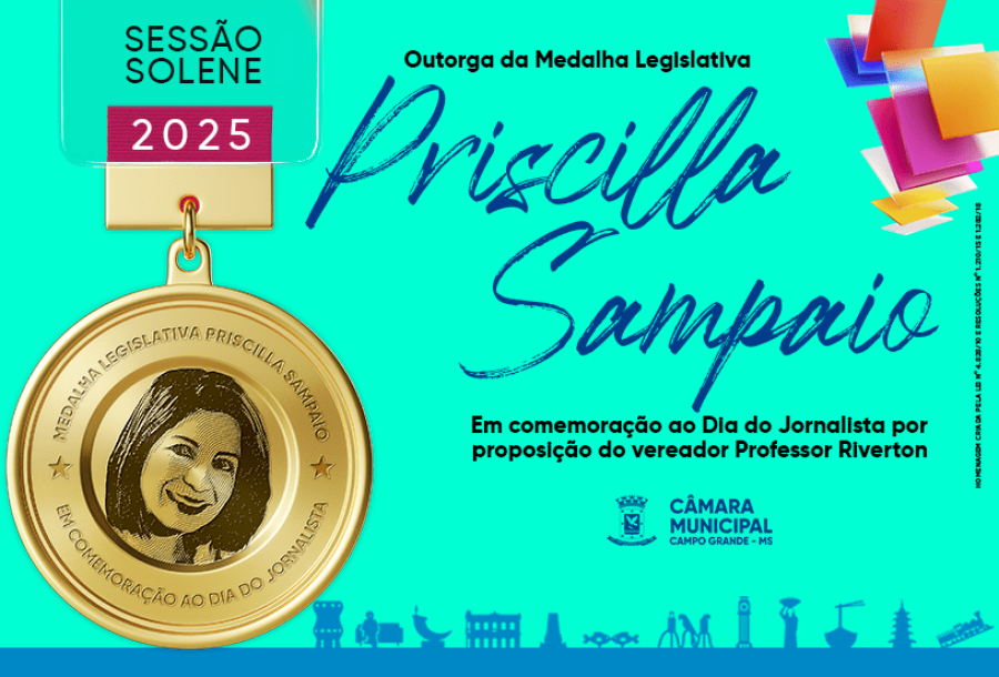 Jornalistas serão homenageados por vereadores em Sessão Solene na segunda-feira